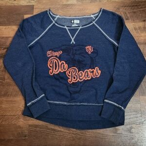 Chicago Bears Women's Navy Pullover Sweater Sz L